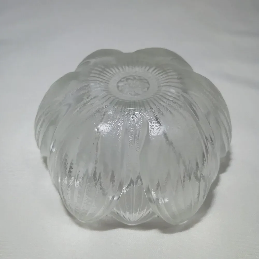 VTG Fenton Lotus Flower Art Glass Bowl – Candle Holder Trinket Bowl Decor